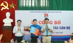 Anh Nguyễn Thanh Hoài (giữa) trở thành tân Phó Bí thư Tỉnh Đoàn TT-Huế