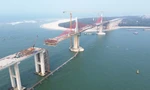 Lộ diện cầu vượt cửa biển dài nhất miền Trung sắp về đích