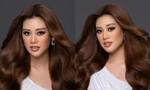 Ảnh profile chính thức của Khánh Vân được đăng tải trên trang chủ Miss Universe