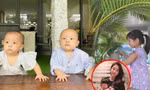 Hoa hậu Đặng Thu Thảo khoe con gái giỏi việc nhà, Hà Hồ đăng ảnh cặp sinh đôi "căng thẳng"