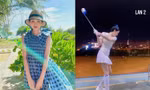 Hiền Hồ gia nhập "hội mỹ nhân mê đánh golf" của V-Biz, động tác cực kỳ chuyên nghiệp
