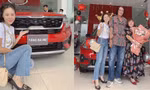Chơi lớn như "Kiều nữ làng hài" Nam Thư, mua xế hộp tặng quà sinh nhật ba mẹ 