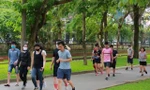 Người dân sắp được tập thể dục trở lại ở Công viên Thống nhất (Hai Bà Trưng, Hà Nội).