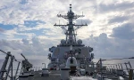 Tàu USS Benfold có mặt ở vùng biển gần quần đảo Hoàng Sa của Việt Nam. Ảnh: Hạm đội 7