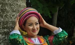 Chiếc khăn xếp của phụ nữ Mông trắng tỉnh Hà Giang. Ảnh: LangvietOnline
