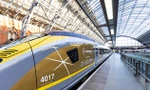 Tàu vàng Eurostar lần đầu 'trình làng' tại Thế vận hội Paris 