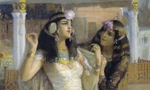 Tranh vẽ Cleopatra của Frederick Arthur Bridgman vào năm 1896. Ảnh: Getty Images