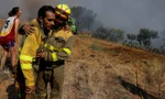 Lính cứu hỏa tại một đám cháy rừng ở Faramontanos de Tabara, Tây Ban Nha ngày 19.7