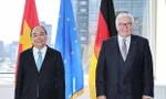 Chủ tịch nước Nguyễn Xuân Phúc gặp Tổng thống Đức Frank-Walter Steinmeier. (Ảnh: Thống Nhất/TTXVN)