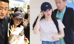 Fan lo lắng khi Kim Ji Won bị vây kín, xô đẩy ở sân bay: "Tôi khóc vì Jiwonie mất"