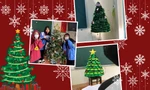 Gen Z thay áo mới lớp học mùa Giáng sinh: Cửa sổ kín sticker, dựng cây thông bằng giấy xốp