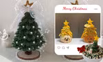 Cây thông Giáng sinh độc lạ: Từ kẽm nhung móc len tới rau củ quả, đã đẹp còn ăn được