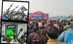 Dòng người xếp hàng chờ vào tham quan Triển lãm Quốc phòng Quốc tế Việt Nam 2024