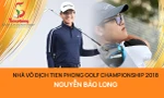 Khắc tên nhà vô địch Nguyễn Bảo Long trên cúp luân lưu Tiền Phong Golf Championship