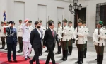 Lễ đón Chủ tịch nước Lương Cường thăm chính thức Cộng hòa Chile