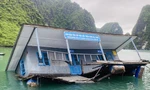 Khu bảo tồn lớp học của làng chài đã bị chìm phân nửa sau trận mưa lớn đêm 26/9