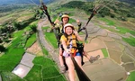 Du khách trải nghiệm dù lượn tại Tây Bắc