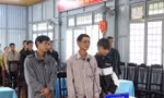 Các bị cáo tại phiên tòa.