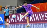 Các tuyển thủ futsal Việt Nam quyết tâm trước trận gặp Nga.