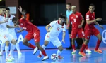 Văn Hiếu (số 14) ghi bàn ấn định tỷ số 3-2 cho ĐT futsal Việt Nam.