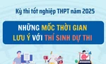 Thi tốt nghiệp THPT 2025: Thí sinh cần ghi nhớ những mốc thời gian ‘vàng’