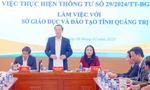 Bộ GD – ĐT kiểm tra việc thực hiện thông tư 29 tại Quảng Trị: Quyết liệt quản lý dạy thêm, học thêm