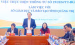 Bộ GD – ĐT kiểm tra việc thực hiện thông tư 29 tại Quảng Trị: Quyết liệt quản lý dạy thêm, học thêm