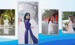 Chiêm ngưỡng vẻ xinh đẹp trong tà áo dài của nữ sinh Ngân hàng