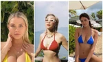 Tóc Tiên, Kinsey Wolanski, Bojana lăng xê áo bikini siêu bé, khuôn ngực đầy chực trào ra