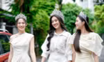 Top 3 Hoa hậu Việt Nam 2024 diện các thiết kế thanh lịch, dịu dàng sau đăng quang