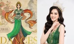 Hoa hậu Đỗ Thị Hà mang trang phục nữ tướng tới phần trình diễn múa ở Miss World 2021