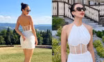 Á hậu Kim Duyên gây sốc khi tiết lộ leo núi với bộ váy ngắn và đôi cao gót đính đá cầu kỳ