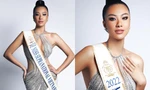 Á hậu Kim Duyên mặc lại váy Chung kết Miss Universe chụp ảnh đeo sash Miss Supranational