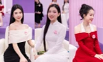 Dàn thí sinh Hoa hậu Việt Nam đẹp rạng ngời tại hậu trường show truyền hình thực tế