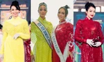 Hết đụng đồ dạ hội, tân Hoa hậu Hoàn vũ lại mặc cùng mẫu áo dài với Thùy Tiên - Thanh Thủy