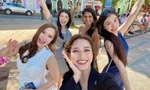 Hội ngộ cùng “chị em” Miss World, Hoa hậu Đỗ Thị Hà mặc đồ nổi bật, khoe chân dài miên man