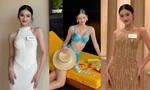 Miss World 2025: Hoa hậu Ý Nhi mặc bikini màu xanh dương khoe vòng eo 59 cm