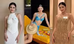 Miss World 2025: Hoa hậu Ý Nhi mặc bikini màu xanh dương khoe vòng eo 59 cm