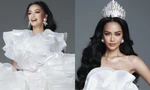 Ngắm Hoa hậu Ngọc Châu trong bộ ảnh mới đẹp kiêu sa như đóa hồng trắng
