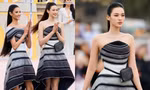 Video hai nàng hậu xứ Thanh Đỗ Thị Hà, Hoàng Thùy khoe trình catwalk ấn tượng