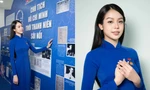 Hoa hậu Thanh Thủy vinh dự nhận Huy hiệu thanh niên tiên tiến làm theo lời Bác