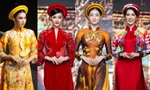 Hoa hậu Lương Thùy Linh cùng dàn người đẹp "hồi sinh" dòng tranh Tết với BST áo dài