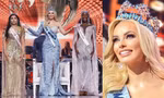 Không chỉ Đỗ Thị Hà, Miss World Karolina Bielawska cũng gặp sự cố với váy khi đăng quang
