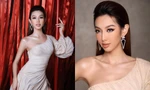 Trở lại với váy dạ hội, Hoa hậu Thùy Tiên "đốn tim" netizen bởi xương quai xanh quyến rũ