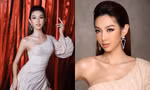Trở lại với váy dạ hội, Hoa hậu Thùy Tiên "đốn tim" netizen bởi xương quai xanh quyến rũ