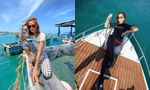 Hoa hậu H’Hen Niê diện trang phục bình dân, tạo dáng thời trang bất chấp mọi địa hình