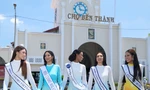 Dàn thí sinh Miss Cosmo 2024 diện áo dài, khoe sắc trước cửa chợ Bến Thành