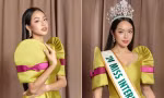 Hoa hậu Thanh Thủy không ngại diện trang phục với màu sắc rất kén người mặc