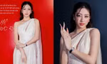 Hoa hậu Lương Thùy Linh diện thiết kế của Elie Saab trong lần đầu làm MC WeChoice