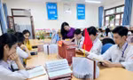 Trường THPT Hoàng Văn Thụ, thành phố lạng Sơn hào hứng với Văn hóa đọc. Ảnh: Duy Chiến. 